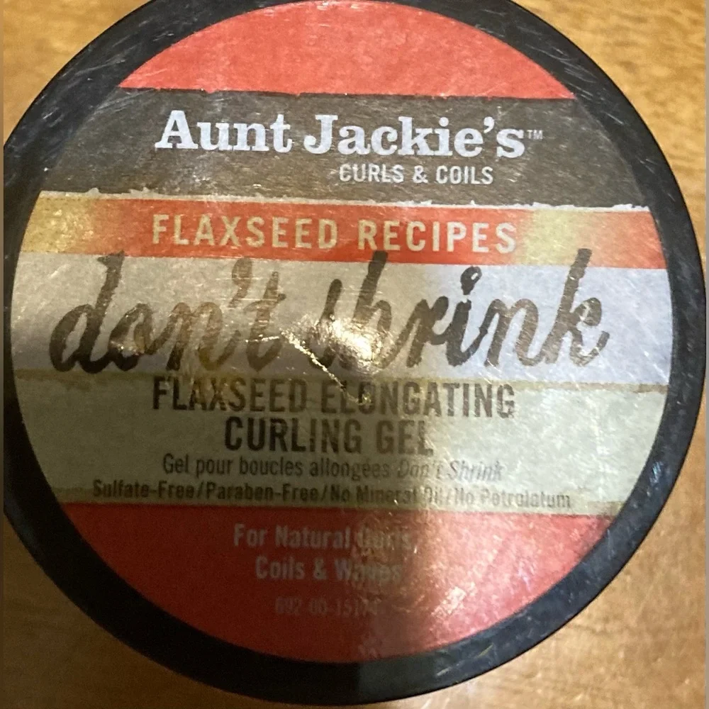NWT Aunt Jackie's Don’t Shrink Flaxseed Curling Elongating Gel 9 oz.
